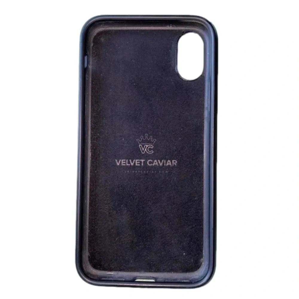 Gray camo velvet caviar iphone x/xs phone case